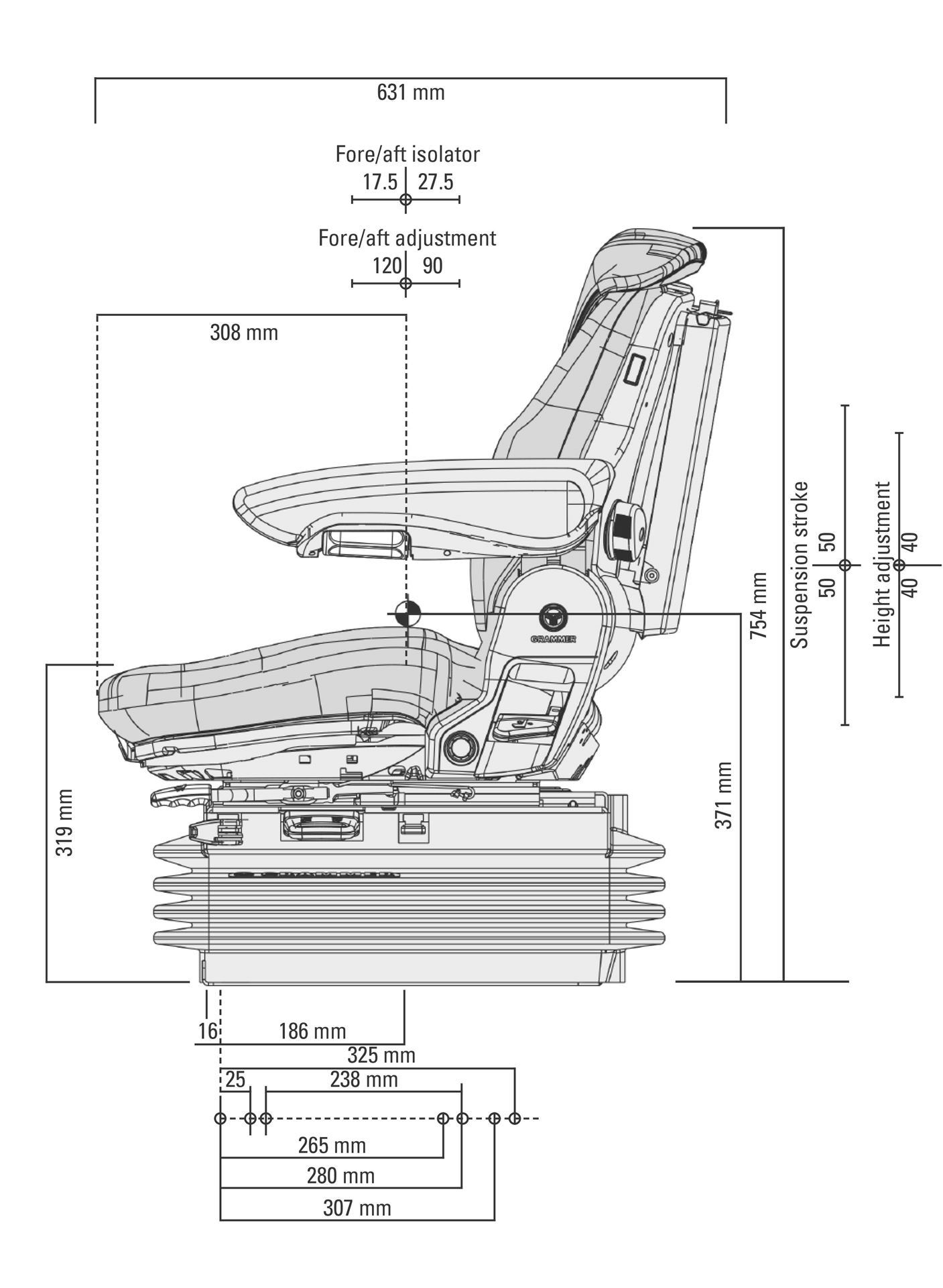 Grammer Maximo Comfort Plus Seat. Grammer Seating UK