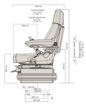 Grammer Maximo XT Dynamic Plus - Side Dimensions