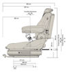 Grammer Primo L Plus Seat - Side Dimensions
