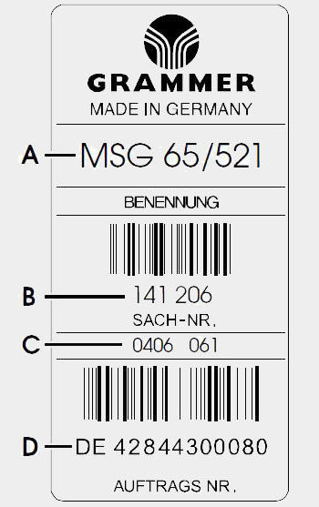 Grammer Spare Parts Silver Label